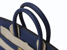 画像をギャラリービューアに読み込む, 新品未使用 HERMES エルメス ハンドバッグ B刻印 バーキン25 ブルードプリュス ゴールド金具トゴ 中古 4b004251