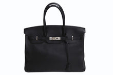 画像をギャラリービューアに読み込む, 極美品 HERMES エルメス BIRKIN バーキン35 ブラック ゴールド金具 トリヨンクレマンス ハンドバッグ □N刻印 中古 4b000219