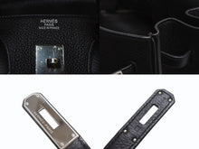 画像をギャラリービューアに読み込む, 極美品 HERMES エルメス BIRKIN バーキン35 ブラック ゴールド金具 トリヨンクレマンス ハンドバッグ □N刻印 中古 4b000219