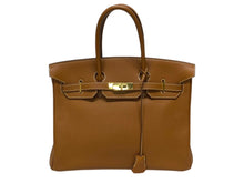 Load image into Gallery viewer, HERMES エルメス BIRKIN バーキン 35 ハンドバッグ トゴ ゴールド ゴールド金具 ☐H刻印 (2004年製) 美品 中古 4b004255