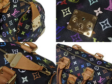 Load image into Gallery viewer, 極美品 LOUIS VUITTON ルイヴィトン スピーディ30 村上隆 ハンドバッグ M92642 モノグラム マルチカラー ブラック 中古 4b004259