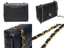 Load image into Gallery viewer, CHANEL シャネル ミニマトラッセ20 ショルダーバッグ 1番台 A01163 ブラック ラムスキン ゴールド金具 美品 中古4b004262