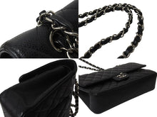 Load image into Gallery viewer, CHANEL シャネル マトラッセ25 チェーンショルダーバッグ ココマーク 19番台 キャビアスキン ブラック シルバー金具 美品 中古 4b004263
