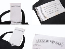 Load image into Gallery viewer, CHROME HEARTS 廃盤 クロムハーツ マスク セメタリークロス ブラック コットン レザー 美品 中古 4b004271
