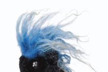 画像をギャラリービューアに読み込む, CHROME HEARTS クロムハーツ TEDDY BEAR テディベア キーリング チャーム クロスボール シルバ−925 ブラック ブルー 美品 中古 4b004274