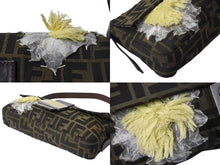 画像をギャラリービューアに読み込む, 極美品 FENDI フェンディ マンマバケット ワンショルダーバッグ 26424 フラワーモチーフ ズッカ柄 シルバー金具 刺繍 中古 4b004282