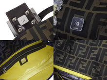 画像をギャラリービューアに読み込む, 極美品 FENDI フェンディ マンマバケット ワンショルダーバッグ 26424 フラワーモチーフ ズッカ柄 シルバー金具 刺繍 中古 4b004282