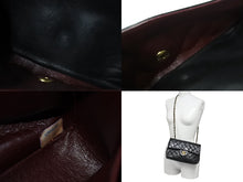 Load image into Gallery viewer, 極美品 CHANEL シャネル マトラッセ23 Wフラップ Wチェーンショルダーバッグ 2番台 ココマーク ラムスキン ブラック ゴールド金具 中古 4b004284