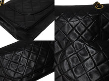 Load image into Gallery viewer, 極美品 CHANEL シャネル マトラッセ23 Wフラップ Wチェーンショルダーバッグ 2番台 ココマーク ラムスキン ブラック ゴールド金具 中古 4b004284