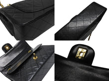 Load image into Gallery viewer, 極美品 CHANEL シャネル マトラッセ23 Wフラップ Wチェーンショルダーバッグ 4番台 ココマーク ラムスキン ブラック ゴールド金具 中古 4b004285