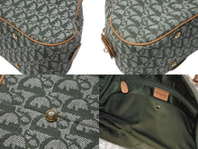 Load image into Gallery viewer, 極美品 Christian Dior クリスチャンディオール ダブルサドルバッグ ハンドバッグ MA-0081 トロッター柄 カーキ 中古 4b004288