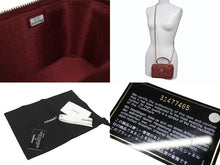 Load image into Gallery viewer, 極美品 CHANEL シャネル ヴァニティ チェーンショルダーバッグ AP2199 31番台 ココマーク ラムスキン ボルドー ゴールド金具 中古 4b004291