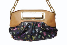 画像をギャラリービューアに読み込む, LOUIS VUITTON ルイヴィトン ジュディPM ワンショルダーバッグ M40258 PVC ヌメ革 モノグラム マルチカラー 村上隆 中古 4b004295