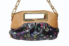 画像をギャラリービューアに読み込む, LOUIS VUITTON ルイヴィトン ジュディPM ワンショルダーバッグ M40258 PVC ヌメ革 モノグラム マルチカラー 村上隆 中古 4b004295