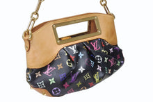 画像をギャラリービューアに読み込む, LOUIS VUITTON ルイヴィトン ジュディPM ワンショルダーバッグ M40258 PVC ヌメ革 モノグラム マルチカラー 村上隆 中古 4b004295