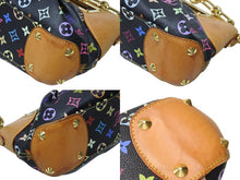 画像をギャラリービューアに読み込む, LOUIS VUITTON ルイヴィトン ジュディPM ワンショルダーバッグ M40258 PVC ヌメ革 モノグラム マルチカラー 村上隆 中古 4b004295
