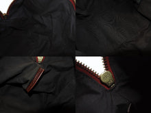 画像をギャラリービューアに読み込む, FENDI フェンディ ズッカ柄 ズッキーノ ロゴ ハンドバッグ コットン レザー ブラウン ベージュ ピンク ゴールド金具 美品 中古 4b004299