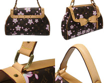 Load image into Gallery viewer, 極美品 LOUIS VUITTON ルイ ヴィトン サックレトロPM マロン ハンドバッグ M92012 モノグラムチェリーブロッサム ブラウン 中古 4b004300