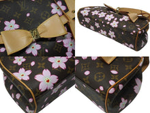 Load image into Gallery viewer, 極美品 LOUIS VUITTON ルイ ヴィトン サックレトロPM マロン ハンドバッグ M92012 モノグラムチェリーブロッサム ブラウン 中古 4b004300