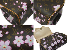Load image into Gallery viewer, 極美品 LOUIS VUITTON ルイ ヴィトン サックレトロPM マロン ハンドバッグ M92012 モノグラムチェリーブロッサム ブラウン 中古 4b004300