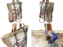 Load image into Gallery viewer, CHANEL シャネル グラフィティ ブリコラージュ トートバッグ 19番台 3WAY ココマーク キャンバス ベージュ 美品 中古 4b004301
