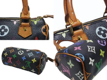 Load image into Gallery viewer, LOUIS VUITTON ルイヴィトン ミニスピーディ ハンドバッグ M92644 モノグラムマルチカラー 村上隆 ブラック ゴールド金具 美品 中古 4b004303