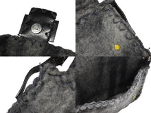 画像をギャラリービューアに読み込む, FENDI フェンディ ワンショルダーバッグ マンマバケット フラワー フェルト レザー グレー マルチカラー 美品 中古 4b004304