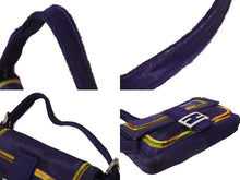 画像をギャラリービューアに読み込む, FENDI フェンディ マンマバケット ハラコ ワンショルダーバッグ パープル シルバー金具 イタリア製 美品 中古 4b004305