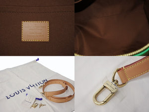 極美品 LOUIS VUITTON ルイヴィトン スピーディ バンドリエール40 ハンドバッグ N40579 ダミエ ポップ グリーン 中古 4b004306