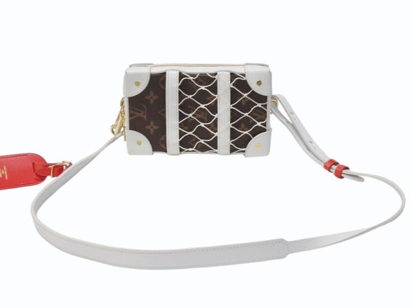 LOUIS VUITTON LV Softbank Phone Box Monogram M80102 Brown White Gold Hardware Good Condition Used 4b004308