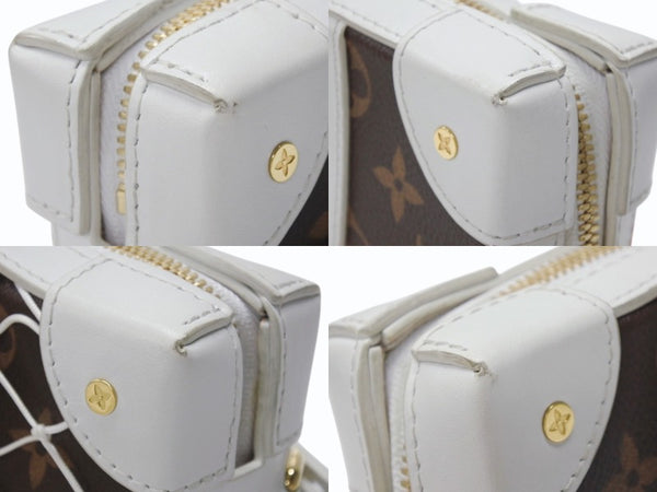 LOUIS VUITTON LV Softbank Phone Box Monogram M80102 Brown White Gold Hardware Good Condition Used 4b004308