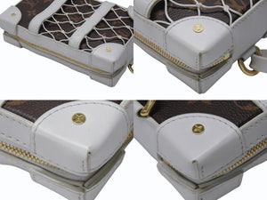 LOUIS VUITTON LV Softbank Phone Box Monogram M80102 Brown White Gold Hardware Good Condition Used 4b004308