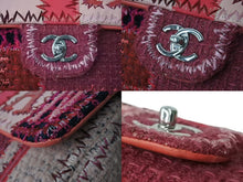 Load image into Gallery viewer, 極美品 CHANEL シャネル パッチワーク Sフラップ Wチェーンショルダーバッグ A65468 23番台 ココマーク ツイード レザー ピンク 中古 4b004310