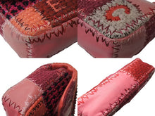 Load image into Gallery viewer, 極美品 CHANEL シャネル パッチワーク Sフラップ Wチェーンショルダーバッグ A65468 23番台 ココマーク ツイード レザー ピンク 中古 4b004310