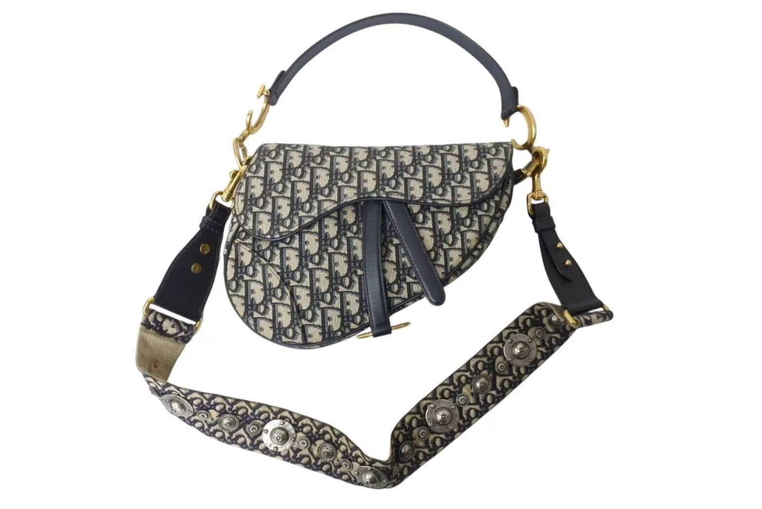 Christian Dior サドルバッグ トロッター ショルダーバッグ CHRISTIAN DIOR クリスチャンディオール トロッター サドルバッグ ワン