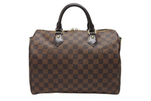 Load image into Gallery viewer, LOUIS VUITTON ルイヴィトン ハンドバッグ N41367 スピーディ バンドリエール30 ブラウン ダミエキャンバス ゴールド金具 美品 中古 4b004315