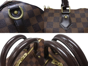 LOUIS VUITTON ルイヴィトン ハンドバッグ N41367 スピーディ バンドリエール30 ブラウン ダミエキャンバス ゴールド金具 美品 中古 4b004315