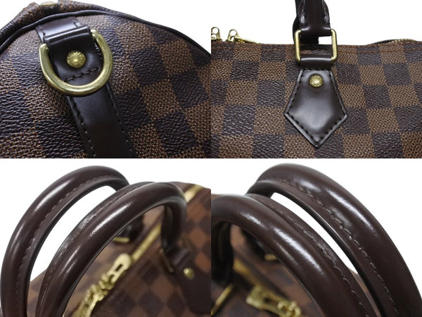 LOUIS VUITTON ルイヴィトン ハンドバッグ N41367 スピーディ バンドリエール30 ブラウン ダミエキャンバス ゴールド金具 美品 中古 4b004315