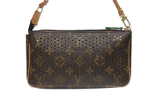 Load image into Gallery viewer, LOUIS VUITTON ルイヴィトン モノグラムペルフォ ポシェット アクセソワール ハンドバッグ ブラウン グリーン M95184 美品 中古 4b004318