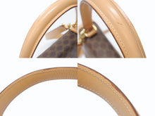 画像をギャラリービューアに読み込む, CELINE セリーヌ ハンドバッグ セリーヌ マカダム 2WAY バッグ ブラウン レザー ゴールド金具 美品 中古 4b004320