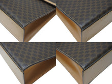 画像をギャラリービューアに読み込む, CELINE セリーヌ ハンドバッグ セリーヌ マカダム 2WAY バッグ ブラウン レザー ゴールド金具 美品 中古 4b004320