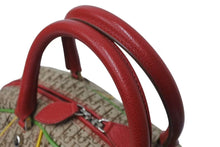 画像をギャラリービューアに読み込む, 極美品 Christian Dior クリスチャンディオール ハンドバッグ ガリアーノ期 キャンバス レザー ラスタカラー トロッター シルバー金具 中古 4b004322