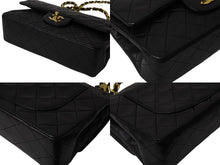 Load image into Gallery viewer, CHANEL シャネル マトラッセ23 ココマーク チェーンショルダー ブラック ラムスキン ゴールド金具 美品 中古 4b004325
