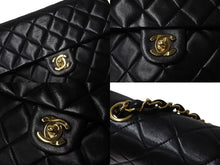Load image into Gallery viewer, CHANEL シャネル ミニマトラッセ ココマーク チェーンショルダー ブラック ラムスキン A01163 ゴールド金具 美品 中古 4b004334