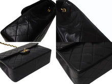Load image into Gallery viewer, CHANEL シャネル ミニマトラッセ ココマーク チェーンショルダー ブラック ラムスキン A01163 ゴールド金具 美品 中古 4b004334