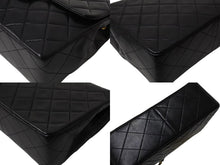 Load image into Gallery viewer, CHANEL シャネル ミニマトラッセ ココマーク チェーンショルダー ブラック ラムスキン A01163 ゴールド金具 美品 中古 4b004334