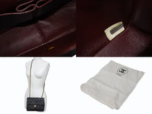 Load image into Gallery viewer, CHANEL シャネル ミニマトラッセ ココマーク チェーンショルダー ブラック ラムスキン A01163 ゴールド金具 美品 中古 4b004334