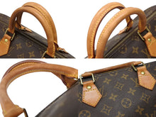 Load image into Gallery viewer, LOUIS VUITTON ルイヴィトン ハンドバッグ スピーディ35 M41524 PVCコーティングキャンバス レザー ブラウン ゴールド金具 美品 中古 4b004335