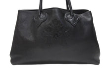 画像をギャラリービューアに読み込む, CHROME HEARTS クロムハーツ TOTE W SNP 3CEME 3セメタリークロスパッチ 2スナップ トートバッグ ブラック シルバー925 美品 中古 4b004336