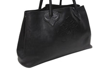 画像をギャラリービューアに読み込む, CHROME HEARTS クロムハーツ TOTE W SNP 3CEME 3セメタリークロスパッチ 2スナップ トートバッグ ブラック シルバー925 美品 中古 4b004336